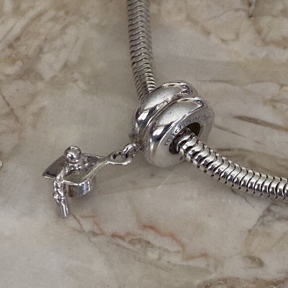 Michael Hill Sterling Silver Graduation Charm Bead - Picture 1 of 4